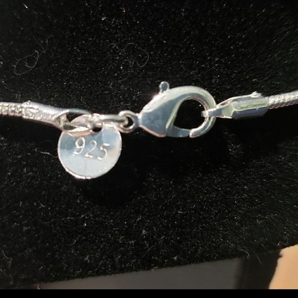 Men's Multi Color Botswana Agate Silver Necklace - Picture 7 of 10